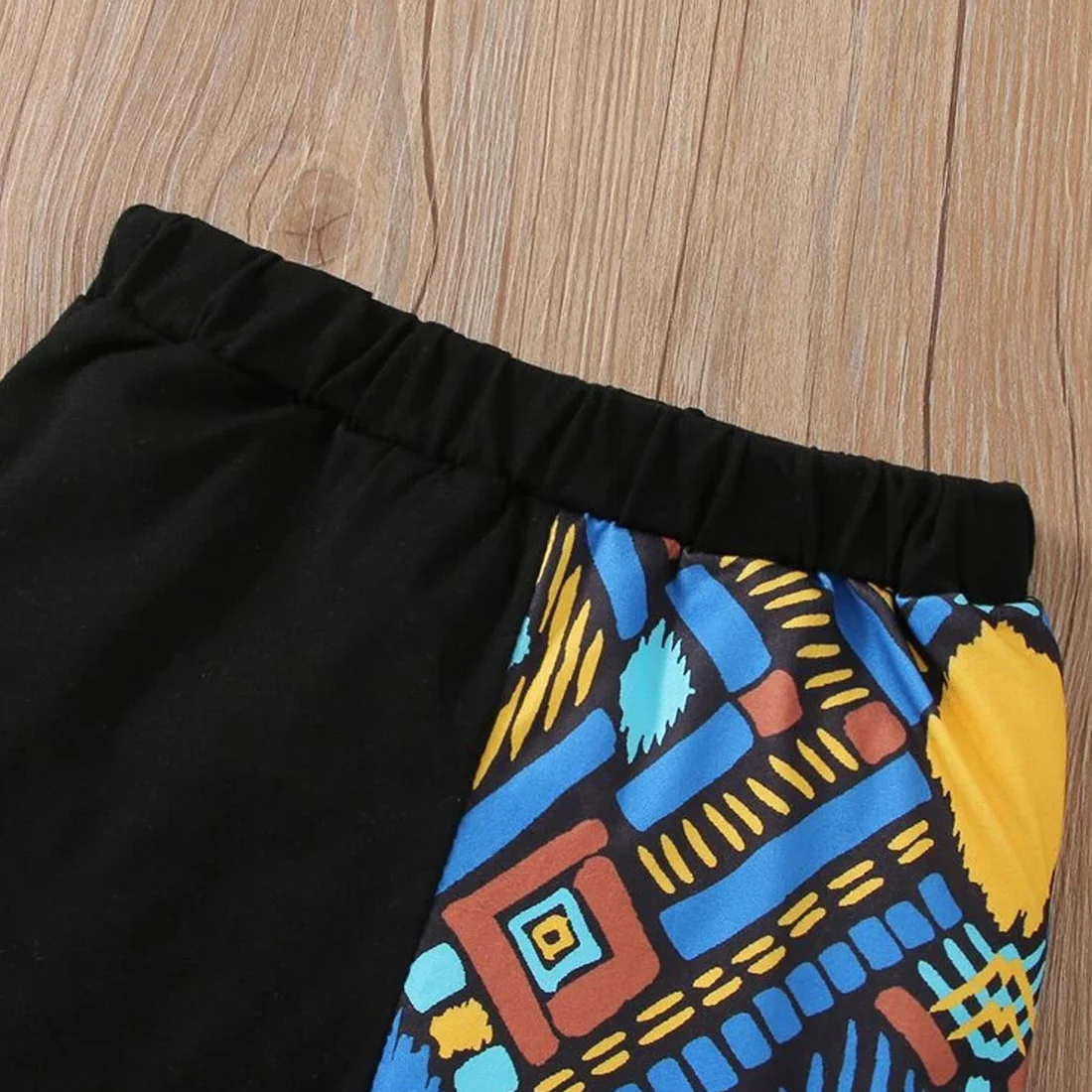 Baby Set Black Graphic Print & Cami T-shirt & Pant.