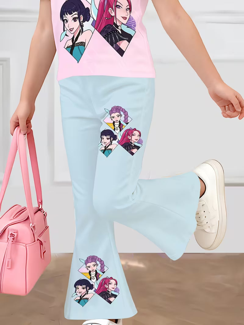 light pink t-shirt &  Bottom Pants,