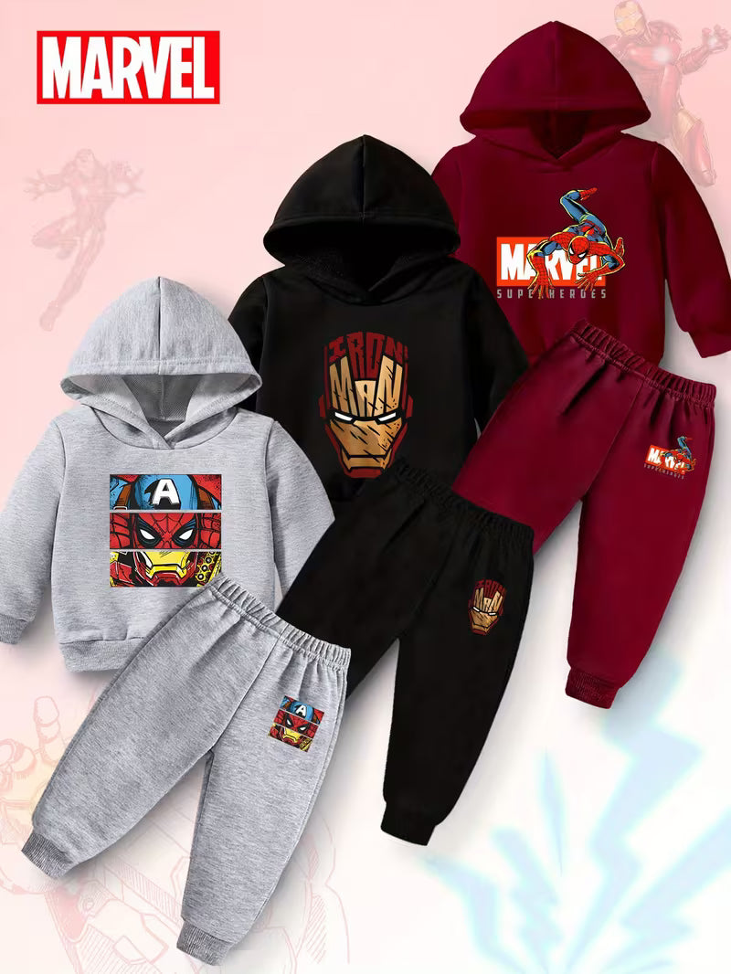 Marvel Avengers-themed  Hoodie & Joggers  . ( COMBO PACK OF 3 )