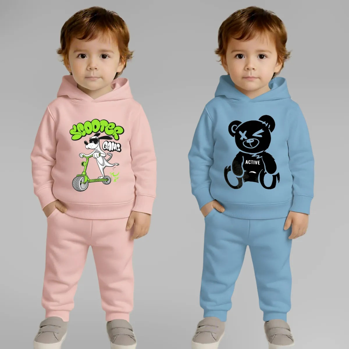 Pack-Of-2-Hoodie-And-Lower-Set scooter -sky bear