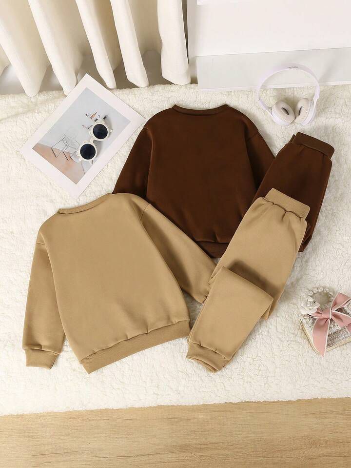Kids “Very Demure” Stylish Sweatshirt & Jogger Co-Ord Set . ( COMBO PACK OF 2 )