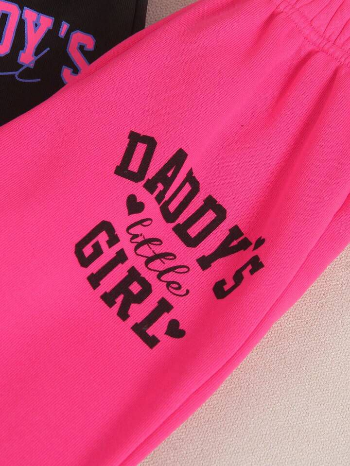 Daddy’s Little Girl Winter Hoodie & Jogger Co-Ord Set for Kids  – Pack of 2