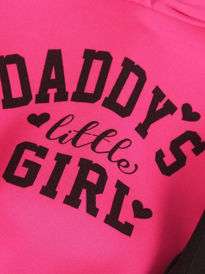 Daddy’s Little Girl Winter Hoodie & Jogger Co-Ord Set for Kids  – Pack of 2