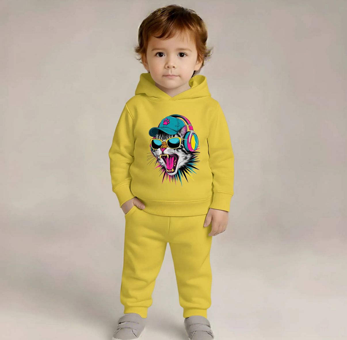 Pack-Of-2-Hoodie-And-Lower Yellow Music & Sky Bear