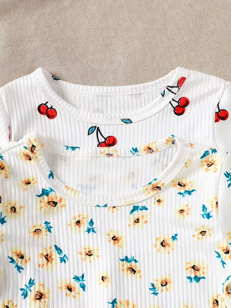 White Mini Cute Cord Set ( combo pack of 2 )